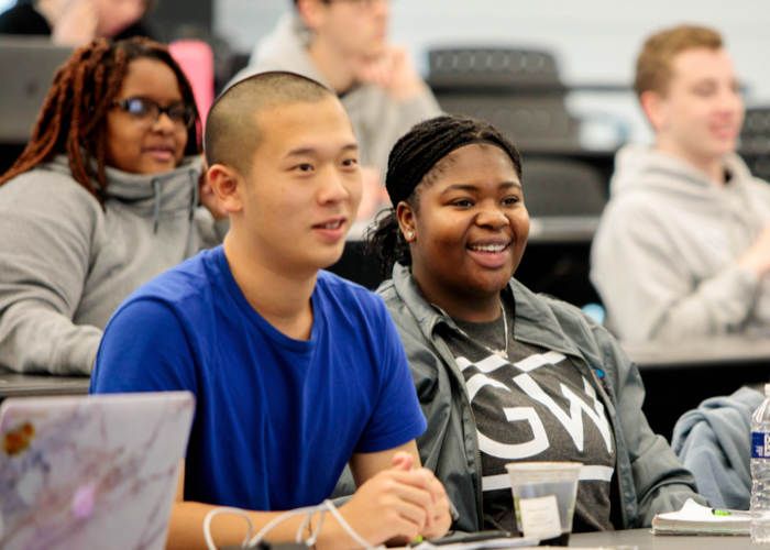 Students in a classroom