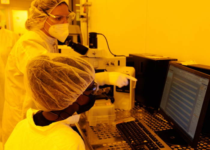 Students in a lab